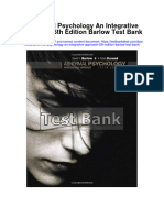 Abnormal Psychology An Integrative Approach 5th Edition Barlow Test Bank Full Chapter PDF