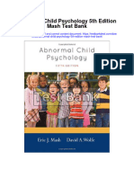 Abnormal Child Psychology 5th Edition Mash Test Bank Full Chapter PDF