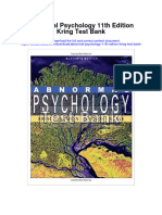Abnormal Psychology 11th Edition Kring Test Bank Full Chapter PDF