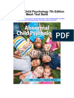 Abnormal Child Psychology 7th Edition Mash Test Bank Full Chapter PDF