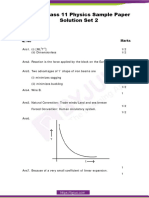 CBSE Class 11 Physics Sample Paper Set 2 Solution