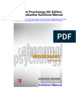 Abnormal Psychology 6th Edition Nolen Hoeksema Solutions Manual Full Chapter PDF