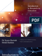 EDC3264 Introduction To Research Education
