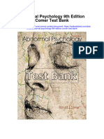 Abnormal Psychology 9th Edition Comer Test Bank Full Chapter PDF