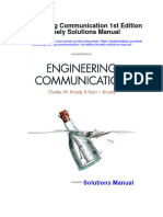 Engineering Communication 1st Edition Knisely Solutions Manual Full Chapter PDF