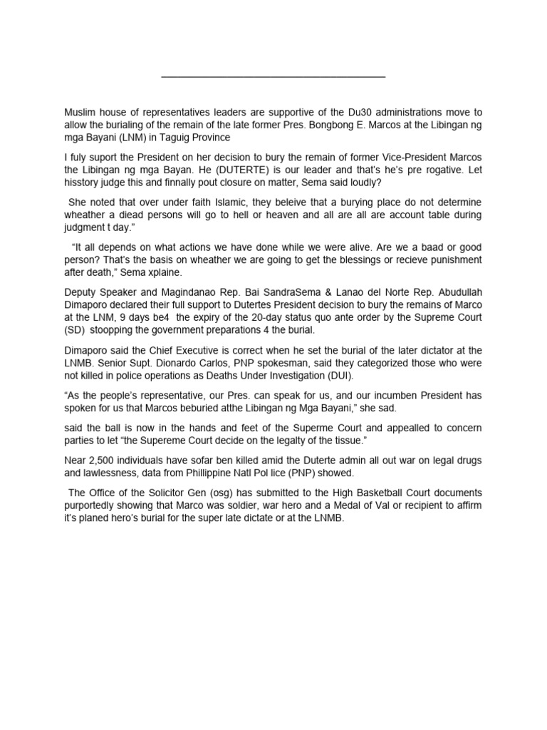 Copyreading Activity Pdf