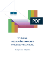 Predstavitveni Zbornik Studijskih Programov Na UM PEF Predsolska Vzgoja 1