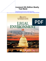 Legal Environment 5th Edition Beatty Test Bank Full Chapter PDF
