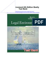 Legal Environment 6th Edition Beatty Test Bank Full Chapter PDF