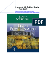 Legal Environment 4th Edition Beatty Test Bank Full Chapter PDF