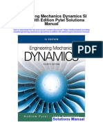 Engineering Mechanics Dynamics Si Edition 4th Edition Pytel Solutions Manual Full Chapter PDF