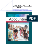 Download Accounting 27th Edition Warren Test Bank full chapter pdf
