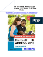 Enhanced Microsoft Access 2013 Comprehensive 1st Edition Pratt Test Bank Full Chapter PDF