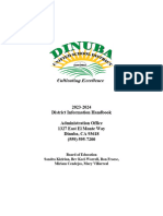 2023-2024 District Information Handbook Administration Office 1327 East El Monte Way Dinuba, CA 93618 (559) 595-7200