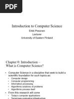 Introduction To Computer Science