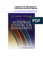 Download Enterprise Systems for Management 2nd Edition Motiwalla Solutions Manual full chapter pdf