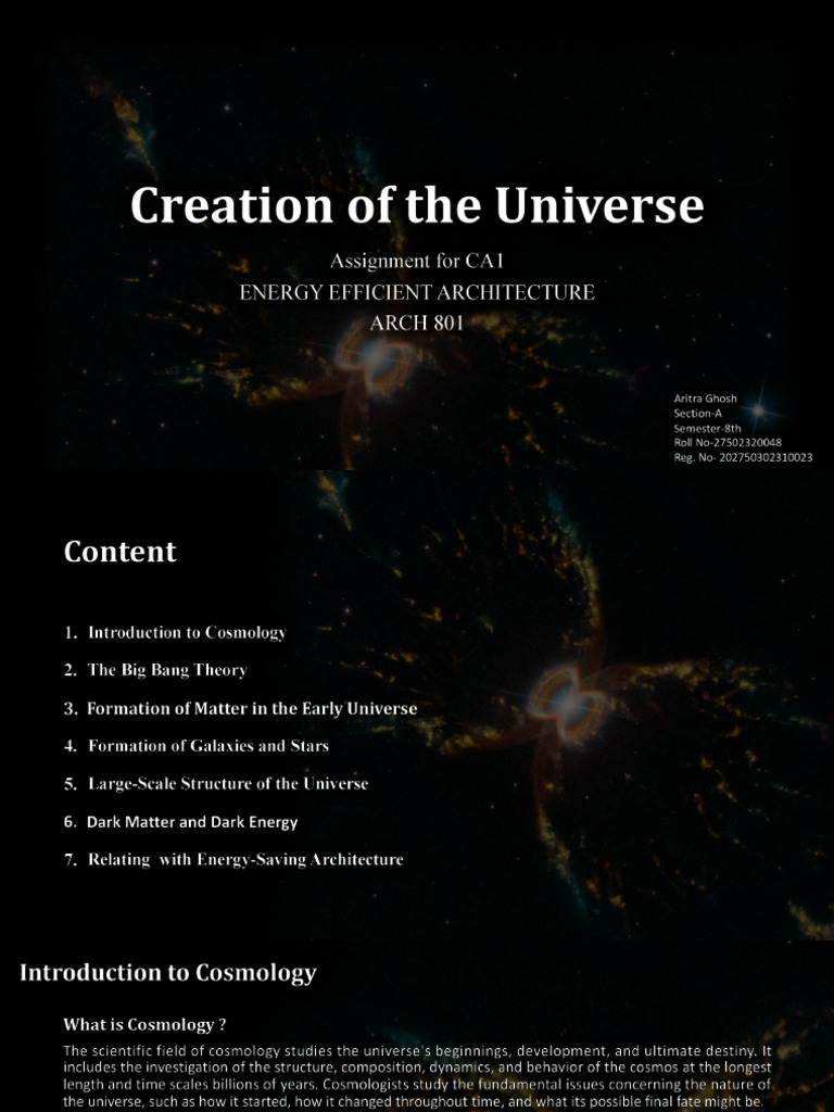 Creation of The Universe CA1 | PDF