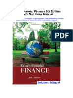 Entrepreneurial Finance 5th Edition Leach Solutions Manual Full Chapter PDF