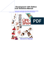 Life Span Development 16th Edition Santrock Solutions Manual Full Chapter PDF