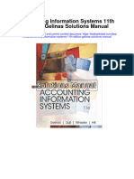 Accounting Information Systems 11th Edition Gelinas Solutions Manual Full Chapter PDF