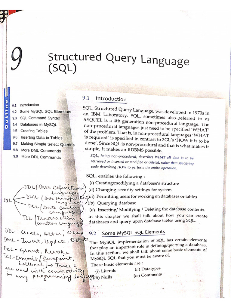 CH - 9 SQL Queries | PDF