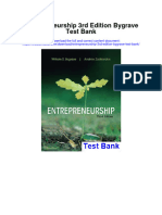 Entrepreneurship 3rd Edition Bygrave Test Bank Full Chapter PDF