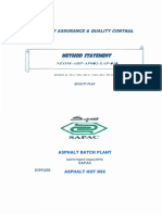 Asphalt Batch Plant METHOD STATEMENT