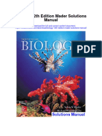 Biology 12th Edition Mader Solutions Manual Full Chapter PDF