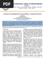 Innovations in Pain Management For Surgical Patients: A Comprehensive Review