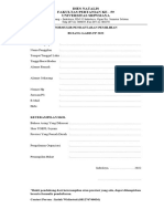 Formulir Pendaftaran PBG FP Unsri 2022