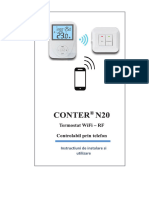 Instrucțiuni de Instalare Și Utilizare Termostat Conter N20 Wi-Fi