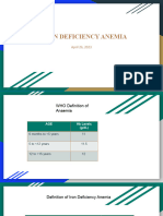 Iron Deficiency Anaemia