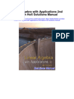 Linear Algebra With Applications 2nd Edition Holt Solutions Manual Full Chapter PDF