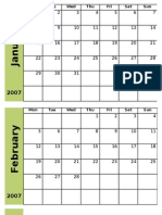 Monthly Calendar