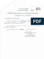 Certification From Dswd01312024