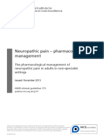 Guidance Neuropathic Pain Pharmacological Management