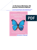 Business To Business Marketing 4th Edition Brennan Solutions Manual Full Chapter PDF