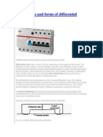 Applications and Forms of Differential Relays