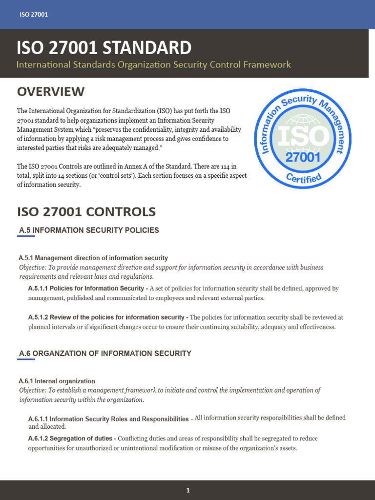 Standard | PDF | Information Security | Access Control
