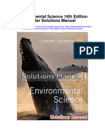 Environmental Science 16th Edition Miller Solutions Manual Full Chapter PDF