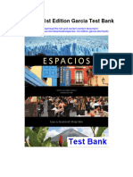 Espacios 1st Edition Garcia Test Bank Full Chapter PDF