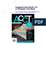 Download Acct Managerial Asia Pacific 1st Edition Sivabalan Test Bank full chapter pdf