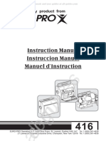 EuroPro 416 Sewing Machine Instruction Manual