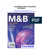 M and B 3 3rd Edition Dean Croushore Test Bank Full Chapter PDF