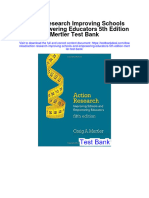 Action Research Improving Schools and Empowering Educators 5th Edition Mertler Test Bank Full Chapter PDF