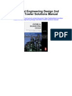 Chemical Engineering Design 2nd Edition Towler Solutions Manual Full Chapter PDF