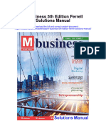 M Business 5th Edition Ferrell Solutions Manual Full Chapter PDF