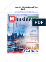M Business 5th Edition Ferrell Test Bank Full Chapter PDF