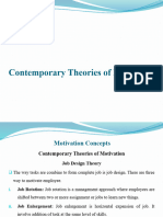 Contemporary Theories of Motivation