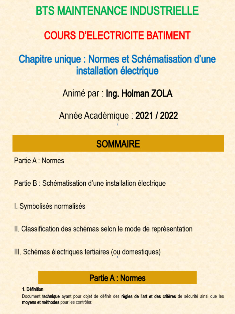 Schémas Électriques pour Bâtiments | PDF